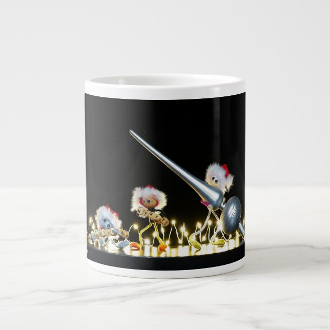 Caneca De Café Grande Fubby's in Kerstsfeer met Kerstdecoratie. (Frente)
