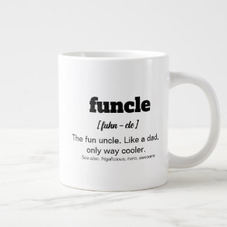 Caneca De Café Grande Funcle, Tio Divertido Café Mug seja o melhor tio