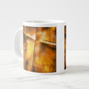Caneca De Café Grande fundo abstrato de arte colorido