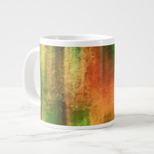 Caneca De Café Grande fundo aquarela de abstrato de arte no papel 2