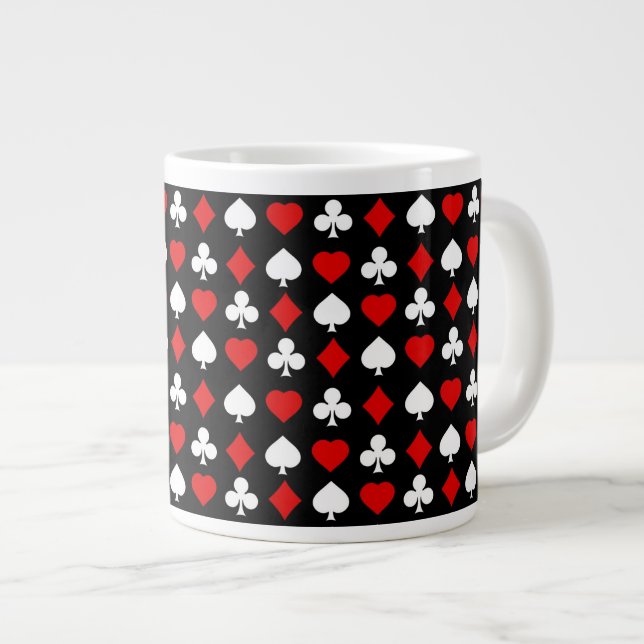 Caneca De Café Grande Fundo com fatos (Frente Esquerda)