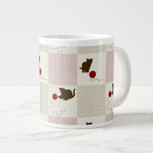 Caneca De Café Grande Fundo do Kittens