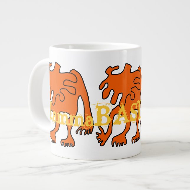 Caneca De Café Grande Funky Amoba Design Jumbo Mug! (Frente Esquerda)