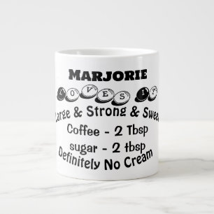 Caneca De Café Grande Funky Large Modern Minimance Coffee Lover