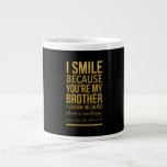 Caneca De Café Grande Funny birthday gifts for brothers from big sister<br><div class="desc">cool,  funny,  sayings,  love,  jokes,  nerd,  awesome,  cute,  geek,  laugh,  birthday,  gift ideas</div>