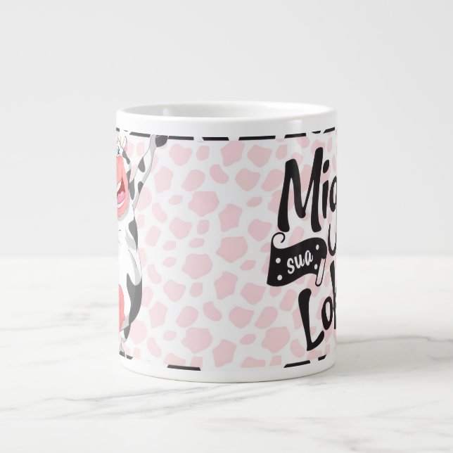 Caneca De Café Grande Funny Cow “Miga Sua Loka (Frente)