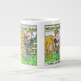 Caneca De Café Grande Funny Dairy Farmer no Dia Aberto da Fazenda