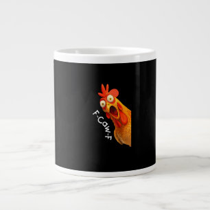 Caneca De Café Grande Funny F-Caw-F Galinha F-Caw-F Galinha Criativo Cas