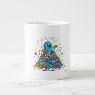 Caneca De Café Grande Funny Gaming Never Ends