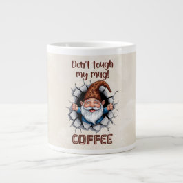 Caneca De Café Grande Funny Gnome Coffee Mug – “Don’t Touch My Mug