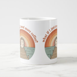 Caneca De Café Grande Funny Hedgehog Coffee Morning Slogan Mug