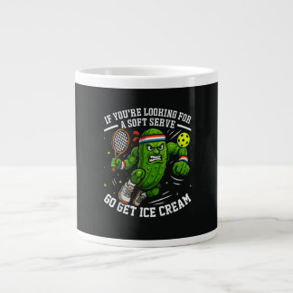 Caneca De Café Grande Funny Pickle Playing Pickleball