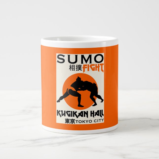 Caneca De Café Grande Funny Sumo Wrestler (Frente)