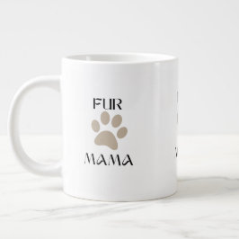 Caneca De Café Grande Fur Mama, Pet Lover Mother’s Day & Birthday