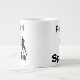 Caneca De Café Grande Futebol espanhol personalizável