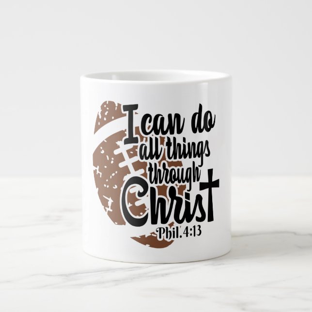 Caneca De Café Grande Futebol - Jumbo Mug (Frente)