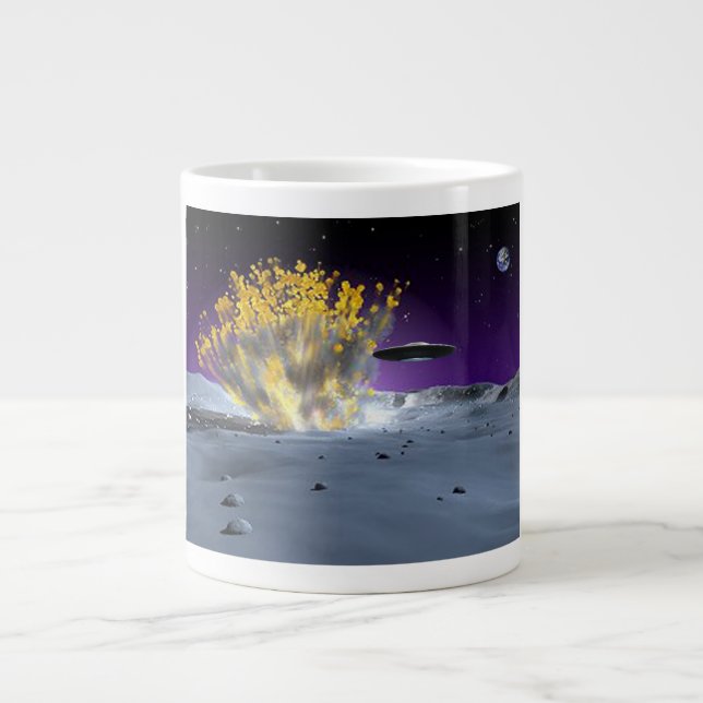 Caneca De Café Grande Futebol voador (Frente)