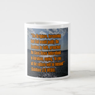 Caneca De Café Grande Galatianos 3:8 WEBU Mug