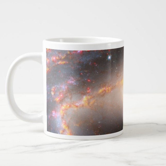Caneca De Café Grande Galáxia Espiral Ngc 1300. (Esquerda)