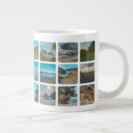 Caneca De Café Grande Galeria de Imagens do Instagram ao Quadrado