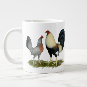 Caneca De Café Grande Galinhas Ouros