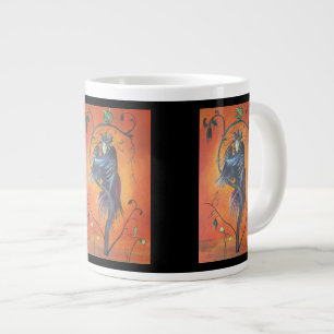 Caneca De Café Grande Gamaun, O Pássaro Profeto Com Penas Enrugadas