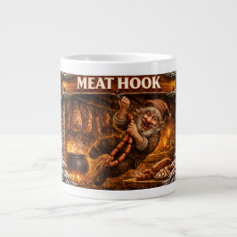 Caneca De Café Grande Ganchos de Carne Ladino de Yule Islandês