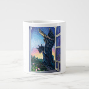 Caneca De Café Grande Gargoyle Guardian