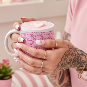 Caneca De Café Grande Gatinha