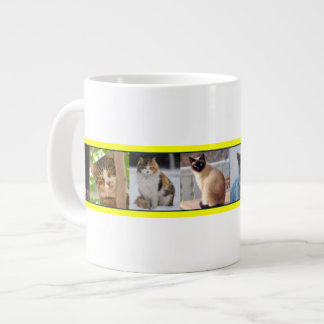 Caneca De Café Grande Gatinhos em todos os lugares