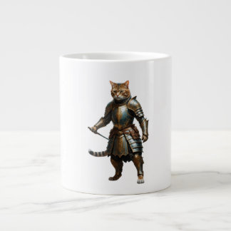 Caneca De Café Grande Gato cavaleiro