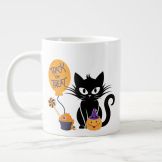 Caneca De Café Grande gato-de-abóbora-sanduíche