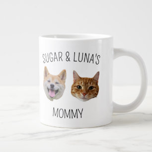 Caneca De Café Grande Gato de Cachorro Personalizado com Cara de Mug, pr