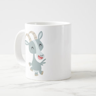 Caneca De Café Grande Gato de Cartoon Gourado Jumbo Mug