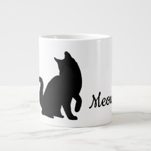 Caneca De Café Grande Gato de Mata Negra