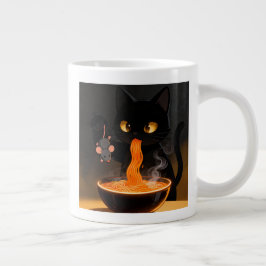 Caneca De Café Grande Gato de Obsidiana & Rato Audacioso – Banquete de R