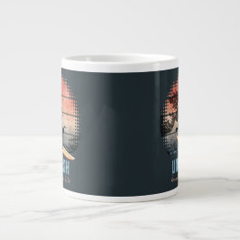 Caneca De Café Grande Gato de Onda Sunset
