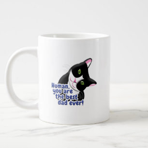 Caneca De Café Grande Gato dia de os pais