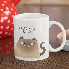 Caneca De Café Grande Gato Engraçado