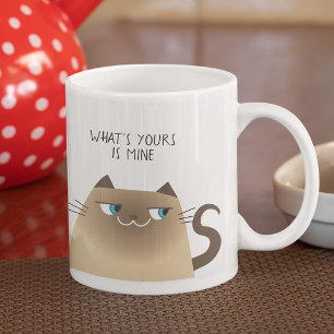 Caneca De Café Grande Gato Engraçado