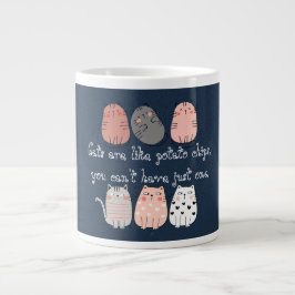 Caneca De Café Grande Gato Engraçado, Gato de Gato Bonito
