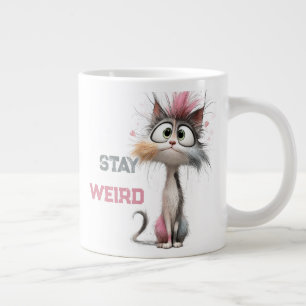 Caneca De Café Grande Gato Envelhecendo Divertido 50 Mais