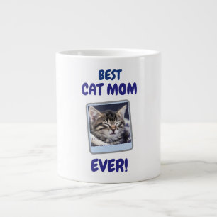 CANECA DE CAFÉ GRANDE GATO MÃE MÃE SEMPRE PET AMOR DIA DAS MÃES CÃO