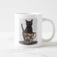 Gato Negro em Teacup