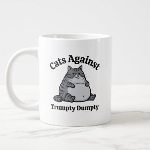 Caneca De Café Grande Gato político engraçado presente de café anti-Trum