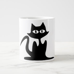CANECA DE CAFÉ GRANDE GATO PRETO