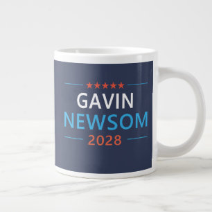Caneca De Café Grande Gavin Newsom 2028 Para Presidente