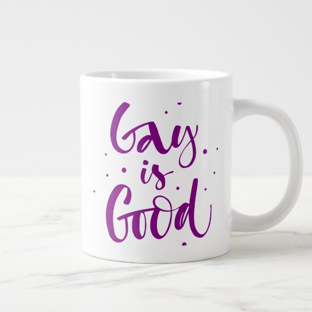 Caneca De Café Grande Gay é bom (Direita)