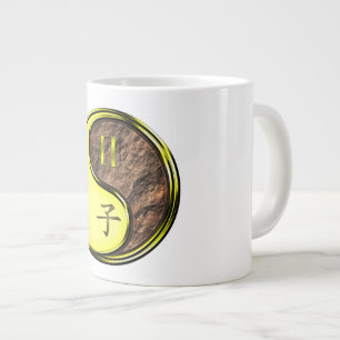 Caneca De Café Grande Gêmeos & Rato da Terra