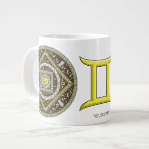 Caneca De Café Grande Gemini Mandala Specialty Mug